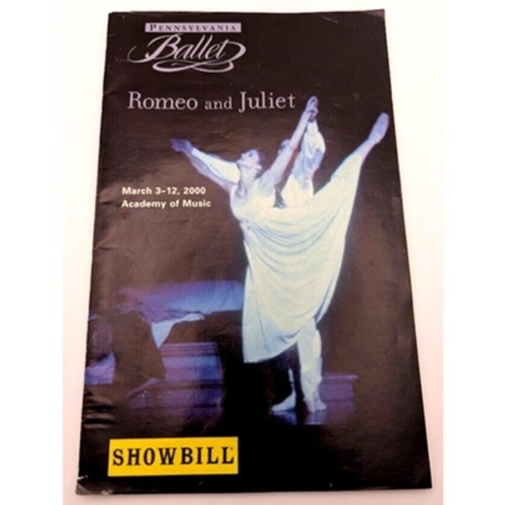 Pennsylvania Ballet Romeo & Juliet Showbill March 3-12 2000 Academy Music Vol 00